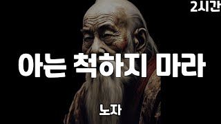 노자 - 아는 척하지 말라 | 도덕경 | 2시간 수면 명언 | 철학 | 오디오북 | 조언 | 인생공부 | 반복재생