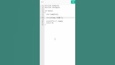 Lesson 18: C Programming - STRCPY, last character needs to be null.