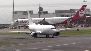 Aeroporto Madeira Descolagem Europe Airpost Boeing 737-300 F-Gixr 25-02-2010. Cargo Air Take-Off