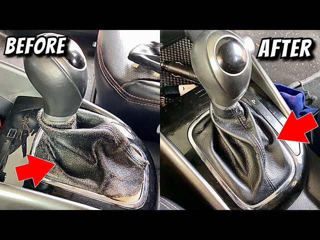 How to Replace Hyundai i10 Gear Lever Cover / Change Gear Knob - DIY बदलें  गियर शिफ़्ट लीवर कवर 