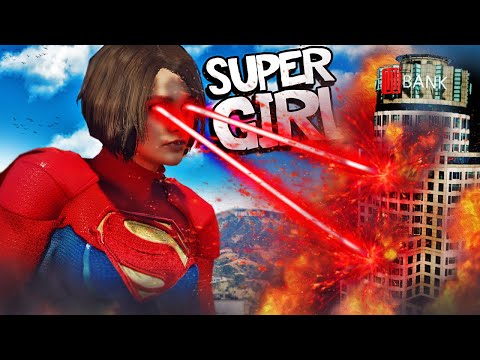 Becoming the GIRL SUPERMAN In GTA 5 Mods (Super Powers)