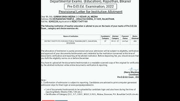bstc college allotment