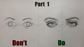 5 Mistakes while Drawing Eyes with Beginners  Part 1 | Perfect Eye Drawing Techniques for Beginners