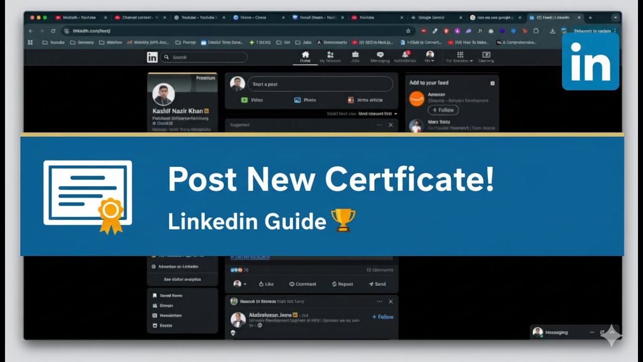 How to Post on LinkedIn About a New Certificate (Quick & Simple) - YouTube