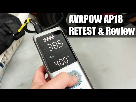 AVAPOW AP18 Tire Inflator RETEST & Review