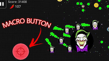 MACRO BUTTON + NEW CUSTOM SKIN + SOLO TAKEOVER (AGAR.IO MOBILE)
