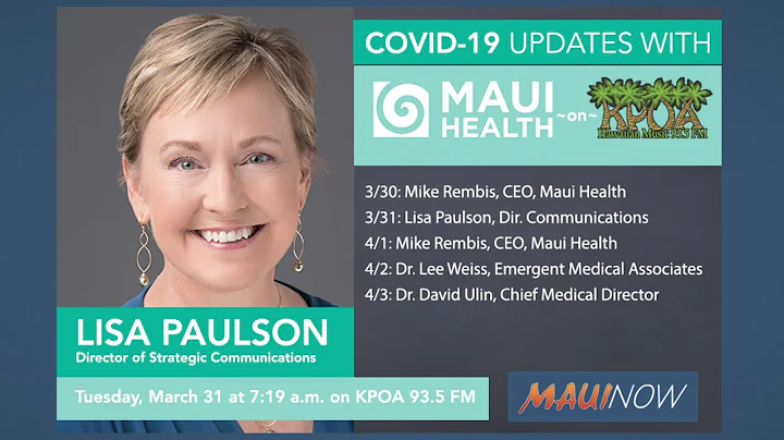 Lisa Paulson, Director of Strategic Communications...