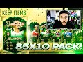 THE BEST 85 X 10 WILDCARD PACKS!! 10 WALKOUTS IN SAME PACK!!