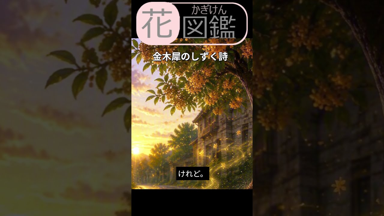 キンモクセイ | Osmanthus fragrans var. aurantiacus | かぎけん花図鑑