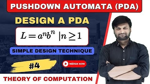 Pushdown Automata for L = a^nb^n | PDA for a^nb^n | Theory of Computation |TOC |FLAT