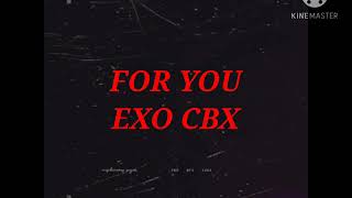 EXO CBX | FOR YOU lyric