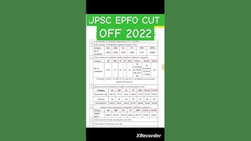#UPSC EPFO CUT OFF 2022 || UPSC EPFO AO/EO CUT OFF 2022