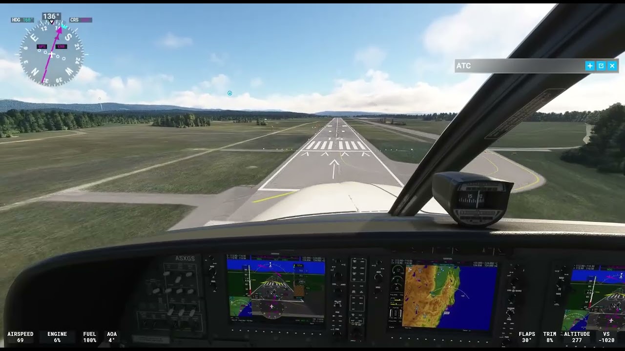 Reno Express C208 Grand Caravan Landing at KACV Eureka CA