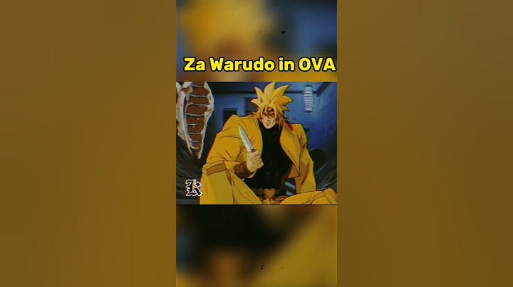 #jojosbizzareadventure #shorts #jojo #jotaro #dio #ova #zawarudo