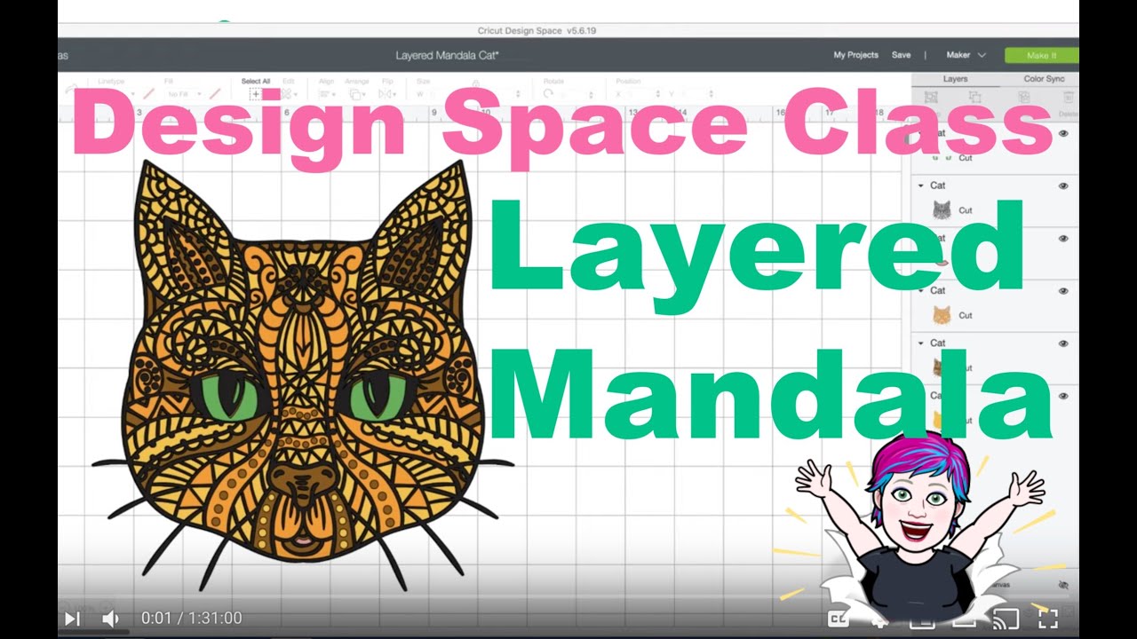 Download Layered Mandala Cricut Design Space Class Youtube