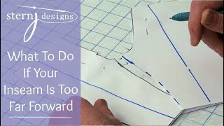 Pants Fitting - What To Do If Your Inseam Is Too Far Forward Profile
