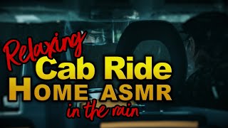 ASMR Relaxing Cab Ride At Night (Taxi Drive In The Rain) screenshot 3