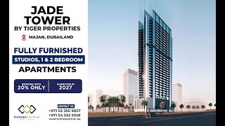 Jade Tower by Tiger | Furnished Apartments at Majan, Dubailand #tigerproperties #jadetower