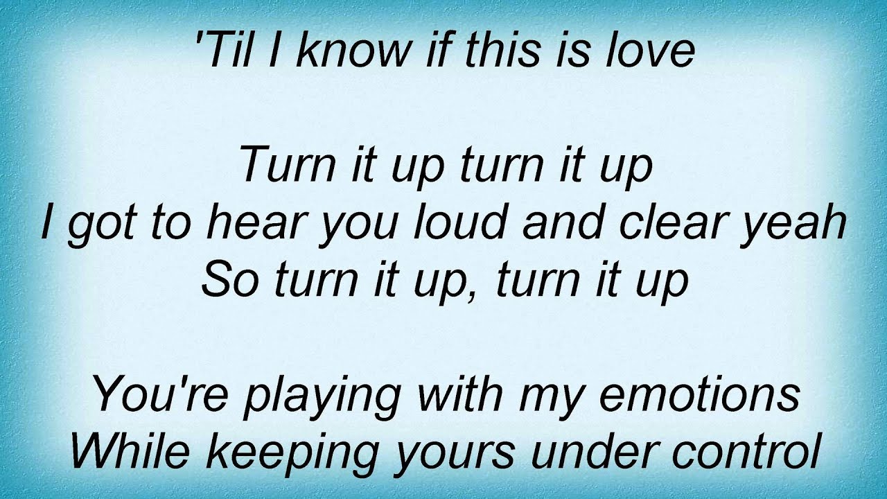 15398 Nick Kamen Turn It Up Lyrics YouTube