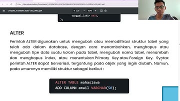[S1SI-08-D] Praktikum Sistem Basis Data - Modul 3 DDL Data Definition Language