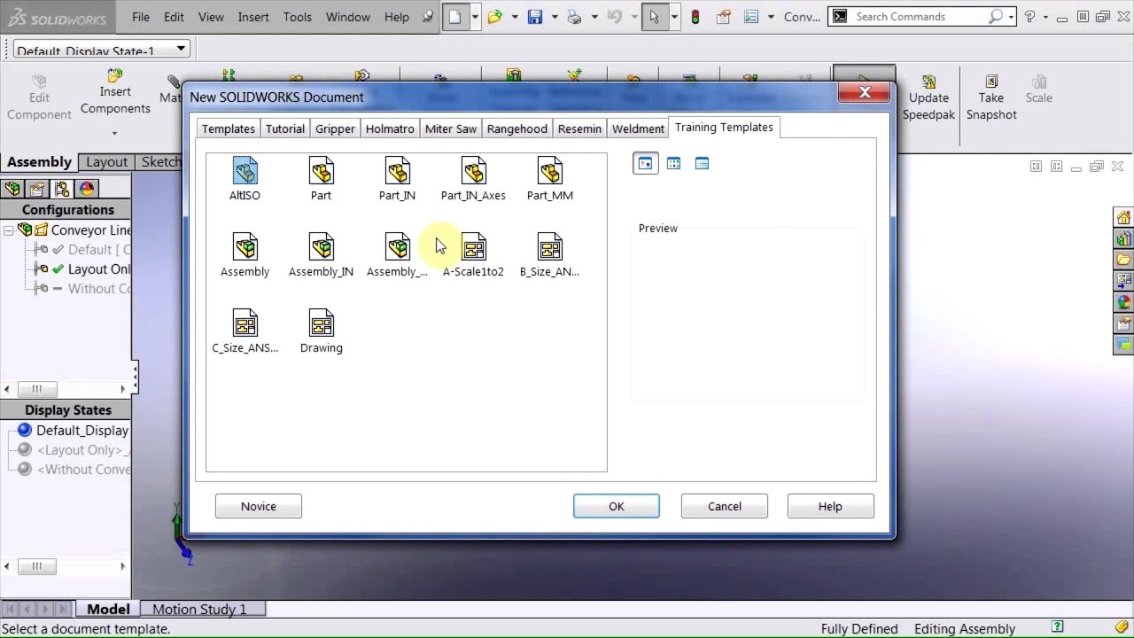 Solidworks - Assembly Layout Sketch