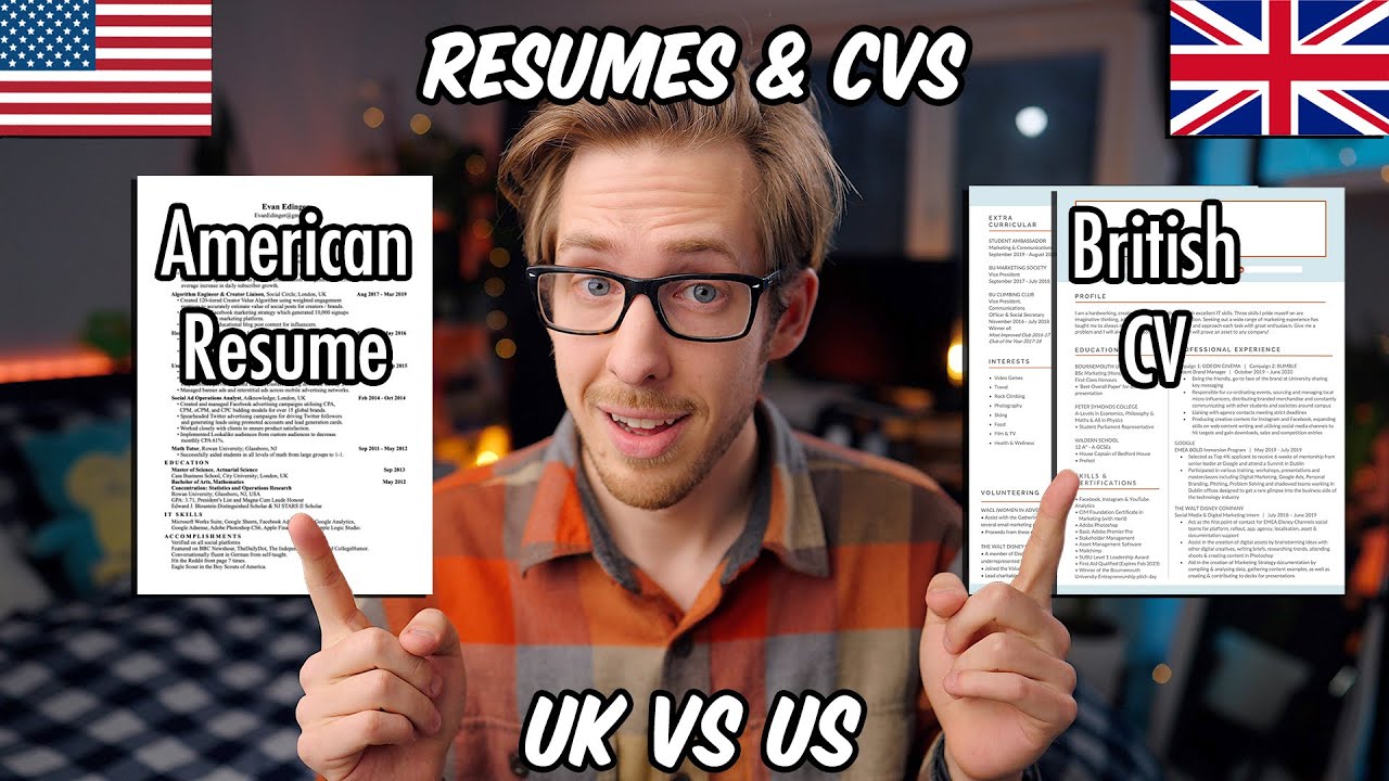 British Cv Vs American Resume British Cv Vs American Resume