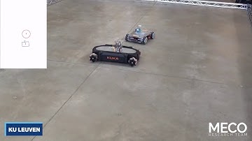 Spline-based motion planning - KUKA youBot avoiding a remotely steered autonomous vehicle