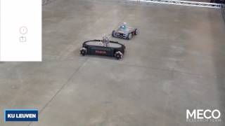 Spline-based motion planning - KUKA youBot avoiding a remotely steered autonomous vehicle