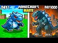 I Survived 1000 Days as MONSTERS in minecraft