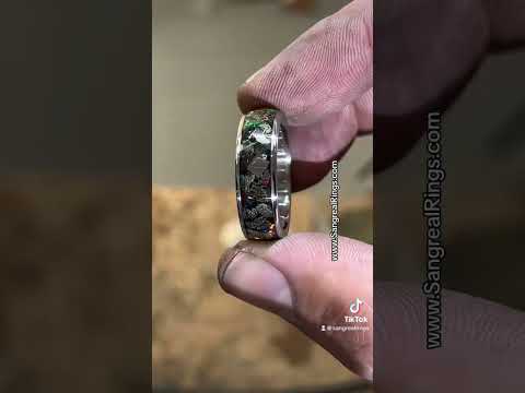 The Greatest Ring Ever Weddingring Weddingrings Meteorite Damascsteelring