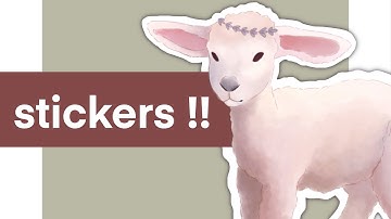 designing cottagecore stickers on redbubble