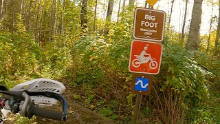 Iron Range OHV park Bigfoot trail single track full trail
