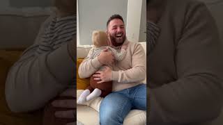 Toddler PANICS Trying to Calm Newborn 😂🥹 #ToddlerReaction #NewbornBaby #SiblingMoments