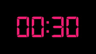 30 Seconds Countdown Rose Black Screen No Copyright