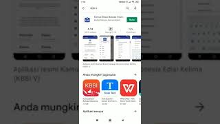 Mencari arti kata menggunakan aplikasi Kamus Besar Bahasa Indonesia (KBBI). screenshot 1