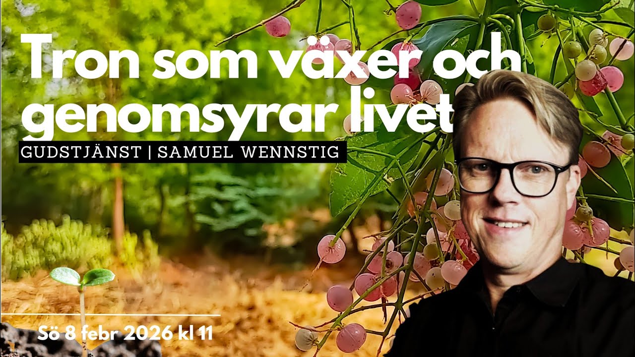 Tron som växer och genomsyrar livet | Samuel Wennstig | GUDSTJÄNST sö 8 februari 2026 kl 11