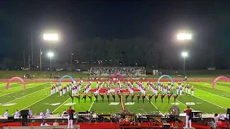 2024 Fox High School Marching Warriors Neon Night Warriorettes Kick Line