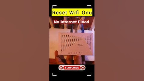 How to reset Onu, Wifi connected but no internet fix #shorts #shortvideo #nointernet #wifi