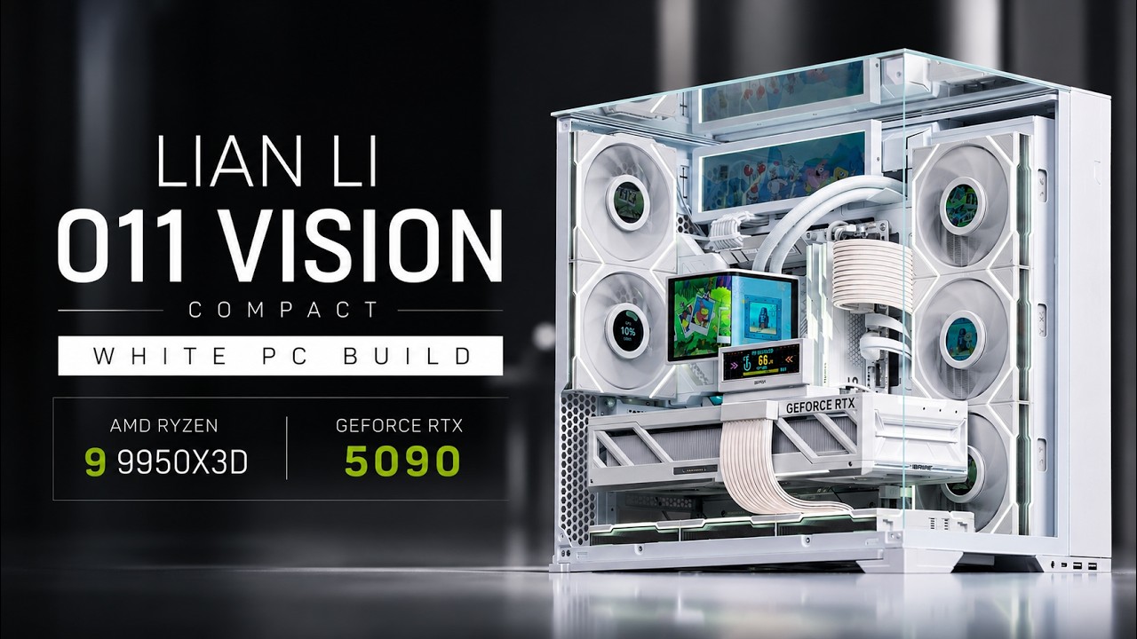 Is This The Most Insane All-White PC Ever Built? (Ryzen 9 9950X3D