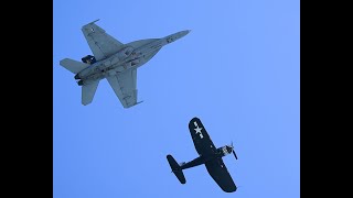 Corsair / Super Hornet Heritage Flight