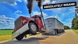 1500 WHP DIESEL Semi WHEELIE!