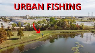 I Discovered a Urban Fishing Gem//Industrial Park(Big Bass)
