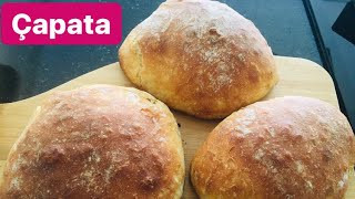 Çapata Ekmek Tarifi Hamur Yoğurmadan İtalyanların Ünlü Ekmeği Ciabatta Bread Recipe No Knead