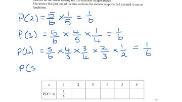 S1 Summer 2011 Q5 discrete random variables