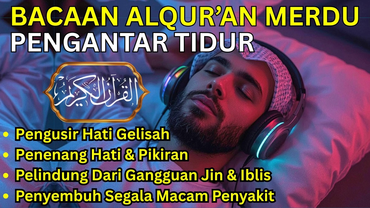 TENANGKAN FIKIRAN DENGAN MUROTTAL MERDU PENGANTAR TIDUR, AR RAHMAN, AL KAHFI, AL WAQIAH, JUZ 30