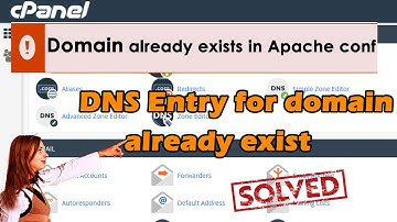 How to solve"A DNS entry for the domain already exist” error in cPanel [Easy method] ☑️