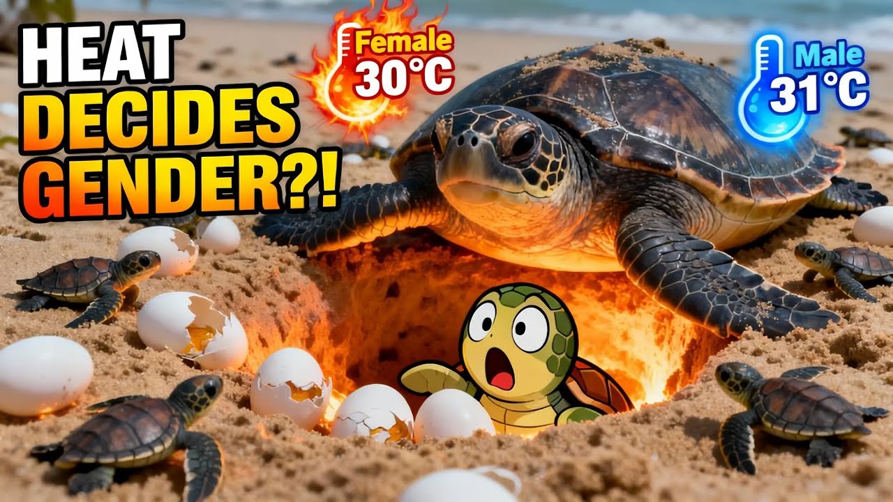 Why Turtle Gender Is Decided by Heat?! The Shocking Truth Hidden in the Sand | ZooPlanetTV