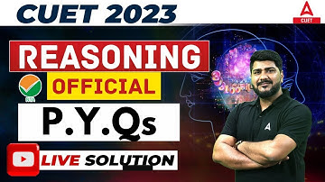 CUET 2023 Reasoning Previous Year Questions | Live Solution By Hani Sir