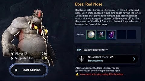 Black Desert Mobile - First Boss Fight vs Red Nose and Camp Unlocked