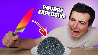 Mettre un couteau brûlant sur des objets insolites